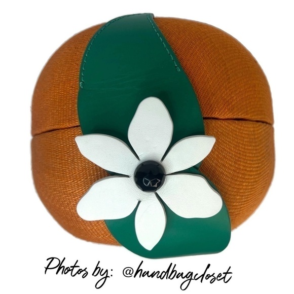 Kate Spade Orange Fruit Spice Things Up Novelty Straw Crossbody Purse Handbag - Picture 10 of 16